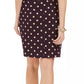 Connected Women's Ruched Polka Dot Sheath Dress Purple Size 12 Petite