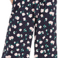 Maison Jules Women's Petal Print Culotte Pants Blue Size X-Small