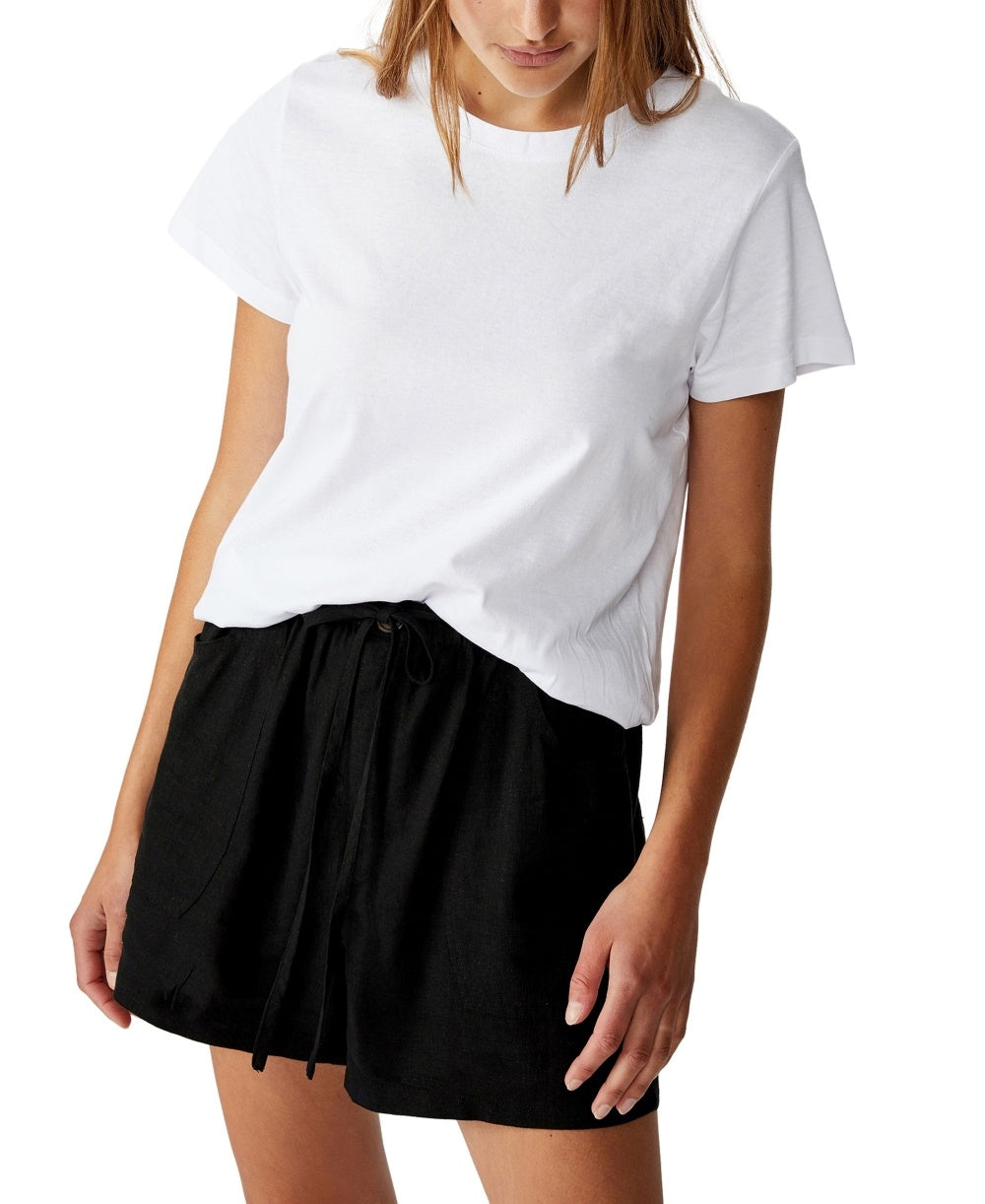 Cotton On Women's Drapey Longline Short Black Size 6