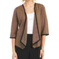 Alfani Women's Drape-Front Cardigan Brown Size Large
