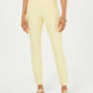 Charter Club Women's Cambridge Skinny Pull-On Tummy-Control Pants Regular And Short Lengths Yellow Size 8