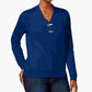 Karen Scott Women's Petites Grommet Ribbed Trim Pullover Sweater Blue Size PSM