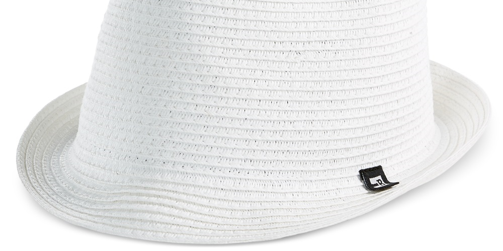Block Hats Men's Braided Paper Straw Fedora White Size M/L