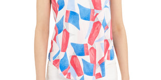 Alfani Women's Printed T-Shirt Pink Size XX-Large