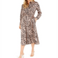 Becca Tilley X Bar Iii Animal-Print Shirtdress Black Size XL