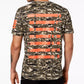 INC International Concepts Men's Printed Short Sleeve Classic Fit T-Shirt Orange Size XX-Large