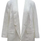 Alfani Women's Cardigan Blazer Jacket White Size Small