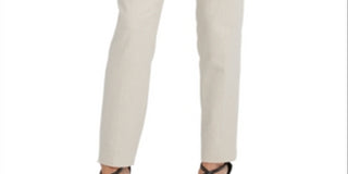 DKNY Women's Striped Flat Front Straight Leg Dress Pants Brown Size 6