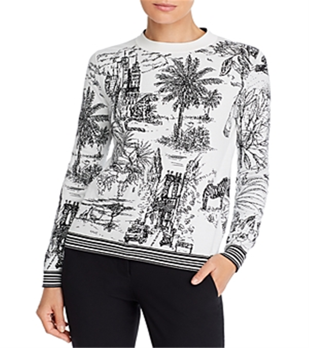 Marella Men's Nalut Sweater White/Black  Size S