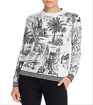 Marella Men's Nalut Sweater White/Black  Size S