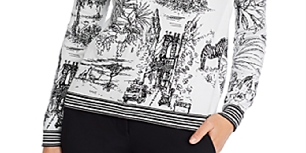 Marella Men's Nalut Sweater White/Black  Size S