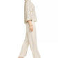Alfani Women's Snake Embossed Wide Leg Pants Beige Size 12 Petite