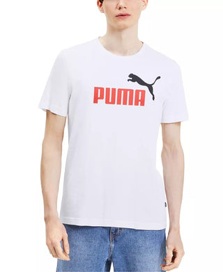 Puma Men's Logo T-Shirt Gray Size XX-Large
