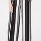 John Paul Richard Women's Striped Soft Pants Black/White Size PM