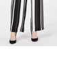 John Paul Richard Women's Striped Soft Pants Black/White Size PM