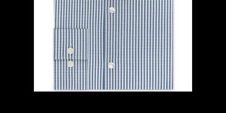 Calvin Klein Men's Extra Slim Fit Performance Stretch Temperature Regulating Check Dress Shirt Blue Size 34-35