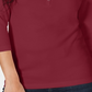 Karen Scott Women's Cotton Henley Shirt Red Size Petite Small