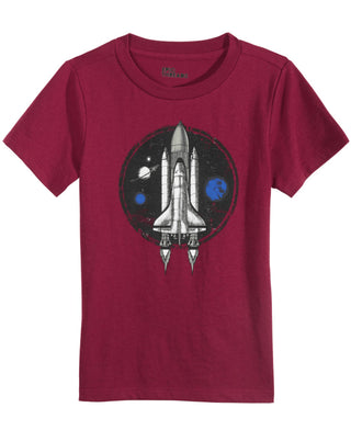 Epic Threads Little Boy's Spaceship T-Shirt Red Size 7