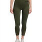 DKNY Women's Gymnastics Leggings Net Ankle High Waist Leggings Green Size XL