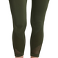 DKNY Women's Gymnastics Leggings Net Ankle High Waist Leggings Green Size XL