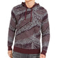 INC International Concepts Men's Jax Hooded Knit Sweater  Wine/Grey Size XXX-Large