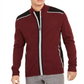 Alfani Men's Classic Fit Colorblocked Full Zip Cardigan Red Size X-Large