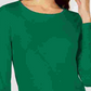 Alfani Women's Ruched Sleeve Pullover Blouse Green Size Medium