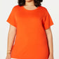 Tommy Hilfiger Women's Plus Tie Waist Top Orange Size 2X
