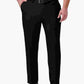 Haggar Men's Big & Tall Premium Comfort Stretch Classic Fit Solid Flat Front Dress Pants Black Size 46X32