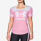 Under Armour Women's Colorblocked Jersey T-Shirt -Pink Size XL