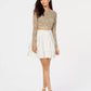 City Studios Junior's Lace Contrast 2 Pc Dress Dark Beige Size 15