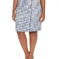 Calvin Klein Women's Knee Length Pencil Skirt  Blue Size 14