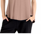 Alfani Women's Satin Trim High Low T-Shirt Brown Size Medium