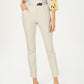 Charter Club Women's Solid Newport Slim Leg Pants Beige Size 16 Petite