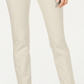 Charter Club Women's Solid Newport Slim Leg Pants Beige Size 16 Petite