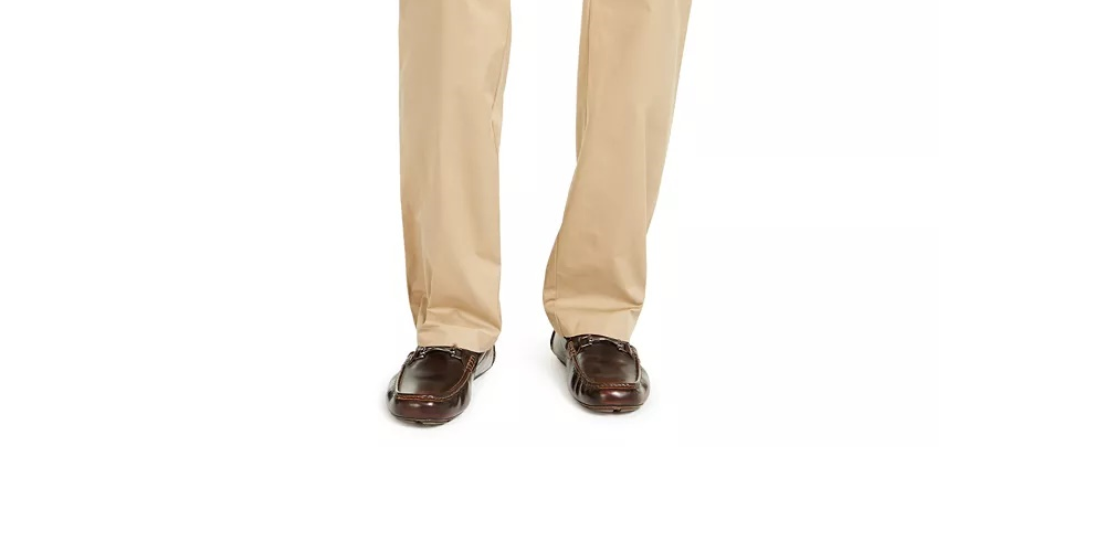 Alfani Men's Stretch Mid-Rise Pants Beige Size XX-Large