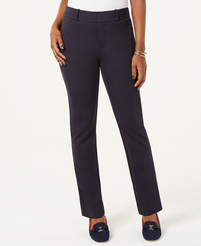 Charter Club Women's Ponte Knit Skinny Pants Black Size 4 Petite