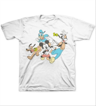 Disney Little Boy's Crew T-Shirt White Size 5