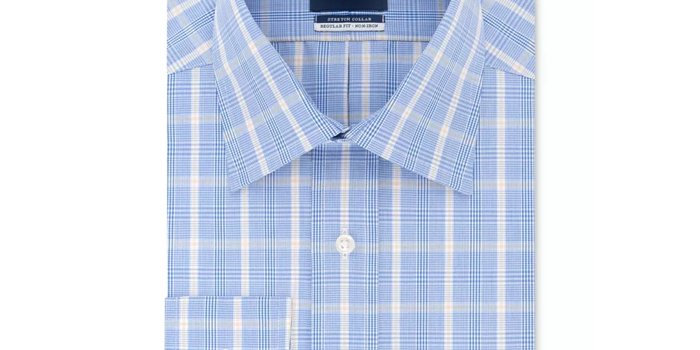 Eagle Men's Plaid Collared Work Dress Shirt Size 15.5X34-35