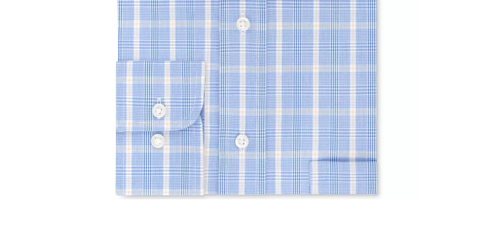 Eagle Men's Plaid Collared Work Dress Shirt Size 15.5X34-35