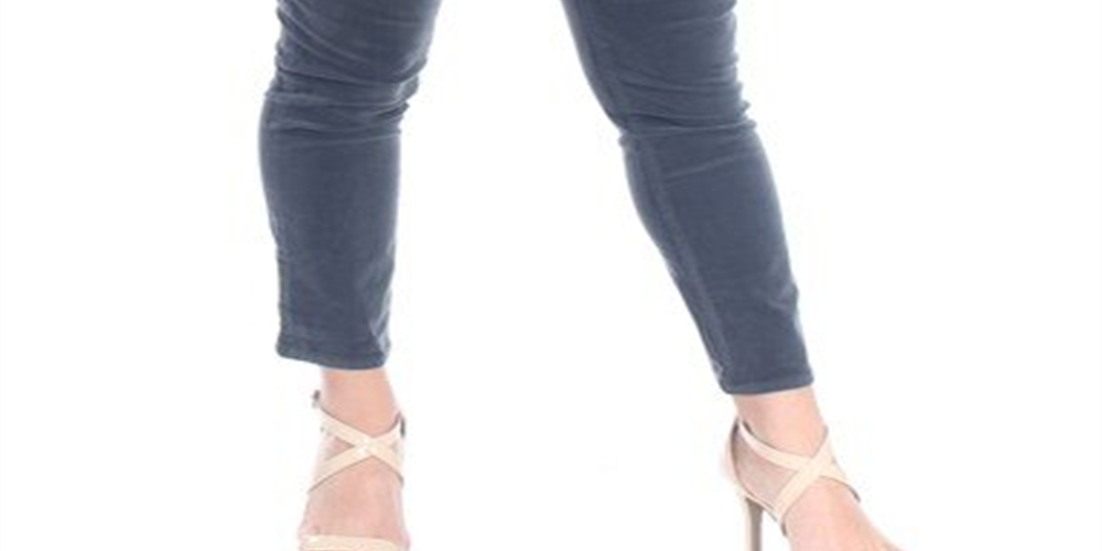 Style & Co Women's Tummy Control Corduroy Pants Gray Size 10 Petite
