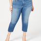 INC International Concepts Women's Plus Size Incfinity Cropped Skinny Jeans Blue Size 14W