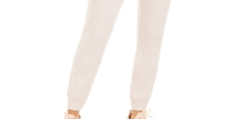 Ideology Women's Waffle Knit Joggers Pink Size X-Small