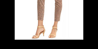 Style & Co Women's Curvy Fit Skinny Printed Jeans Red Size 4