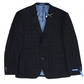 Men's Short Plaid Slim Fit Sport Coat Blue Size 36