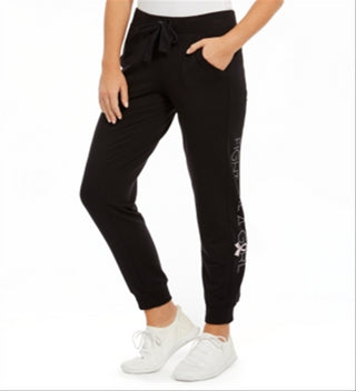 Ideology Fight Like a Girl Joggers Black Size XX-Large
