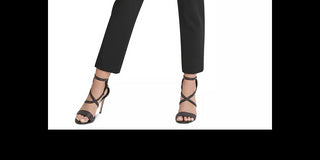 DKNY Women's Belted Slim-Leg Pants Black Size 6