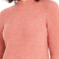 Alfani Women's Mock-Neck Boucle Sweater Pink Size Large