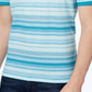 Calvin Klein Men's Classic fit Striped Liquid Cotton Polo Blue Size 2XL