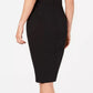 Calvin Klein Women's Off The Shoulder Fold Over Dress Black Size 6 Petite